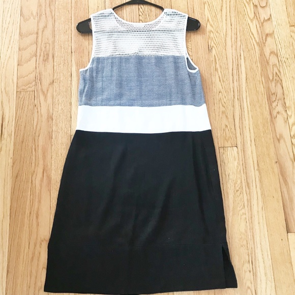 L’Agence Colorblock Mesh Shift Dress Sz 4 - Picture 5 of 7